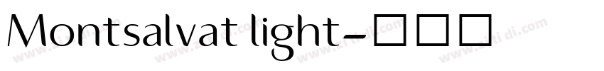 Montsalvat light字体转换
